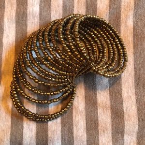 Multi layer gold cuff